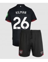 West Ham United Max Kilman #26 Venkovní dres pro děti 2024-25 Krátký Rukáv (+ trenýrky)